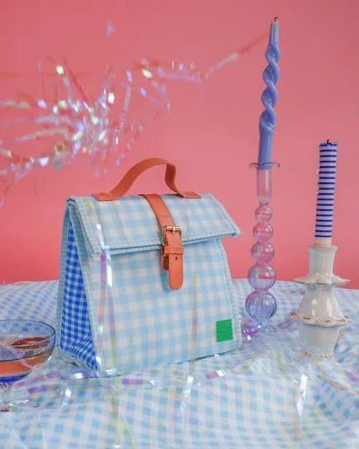 The Somewhere Co. The Somewhere Co Blueberry Lunch Satchel In Blue