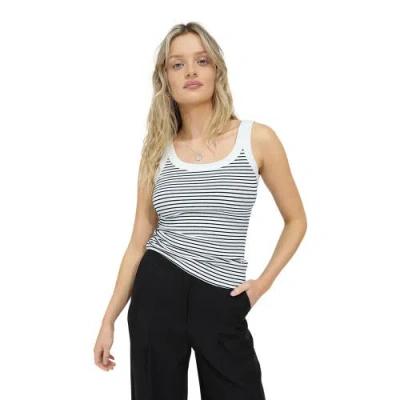 Belle & Bloom Last Time Ribbed Tank Top In White