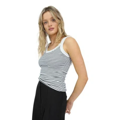 Belle & Bloom Last Time Ribbed Tank Top In White