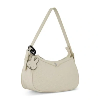 Daniele Nicole Miffy Quilted Pu Shoulder Bag With Charm In Neutral