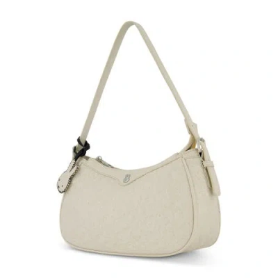 Daniele Nicole Miffy Quilted Pu Shoulder Bag With Charm In Neutral