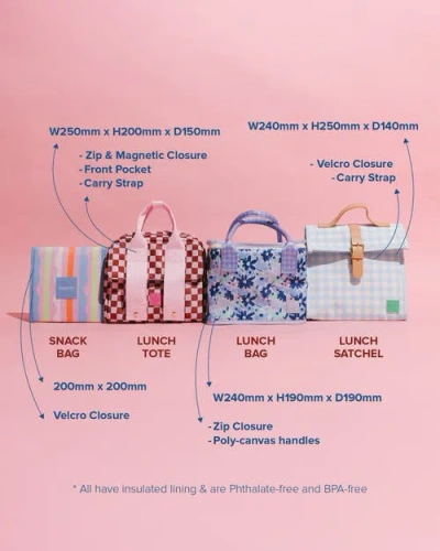 The Somewhere Co. The Somewhere Co Watermelon Sugar Lunch Satchel In Pink