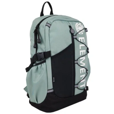 Element Backpack With Vertical Logo Print In Green