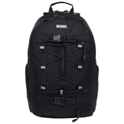 Element Ripstop Backpack- Durable Outdoor And School Bag With Skate Straps And Multiple Compartments In Black