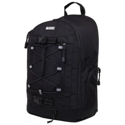 Element Ripstop Backpack- Durable Outdoor And School Bag With Skate Straps And Multiple Compartments In Black