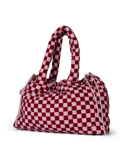 The Somewhere Co. The Somewhere Co Crimson Haze Marshmallow Midi Tote Bag