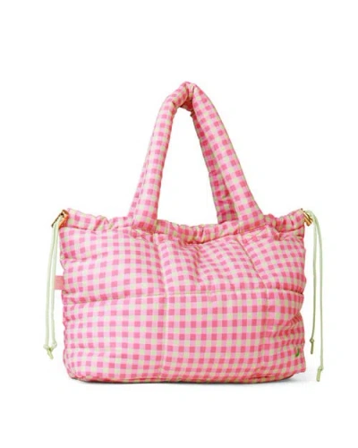 The Somewhere Co. The Somewhere Co Watermelow Sugar Marshmallow Midi Tote Bag In Pink