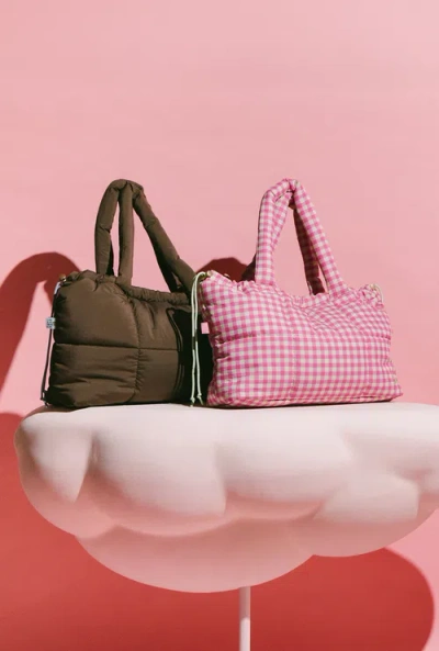 The Somewhere Co. The Somewhere Co Watermelow Sugar Marshmallow Midi Tote Bag In Pink