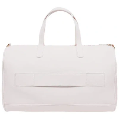 Strawberry Shortcake Lace Print Weekender Duffel Bag In White