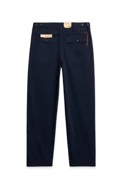 Fortela Newfatigue Cotton Fatigue Trousers In Black