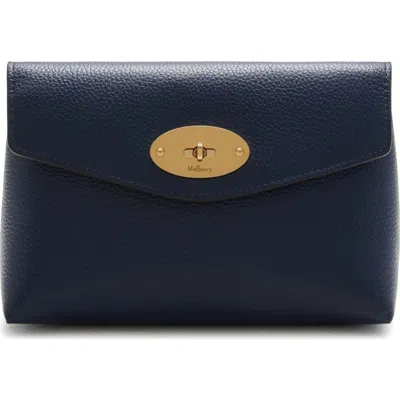 Mulberry Darley Cosmetic Pouch In Blue