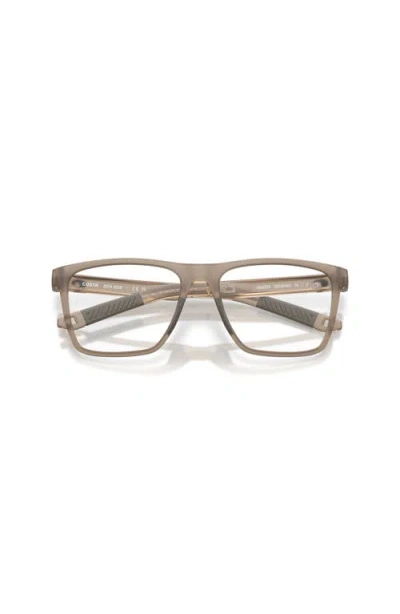 Costa 54mm Rectangle Optical Glasses In Brown