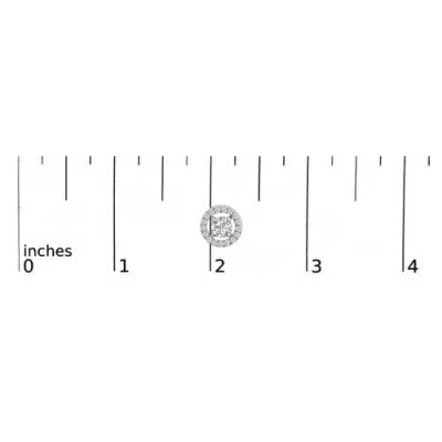 Haus Of Brilliance Men's 14k White Gold 1 3/4 Cttw Lab Grown Diamond Halo Cufflink