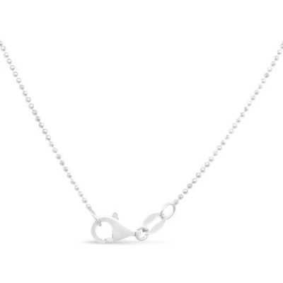 Haus Of Brilliance .925 Sterling Silver 0.7mm Slim And Dainty Unisex Inch Ball Bead Chain Necklace In Multi
