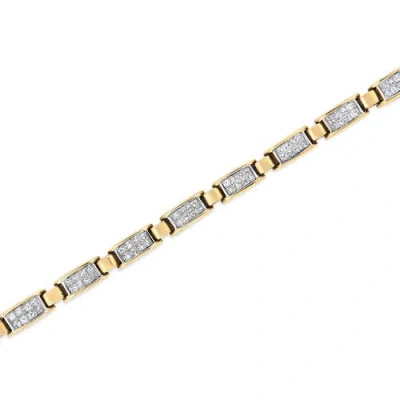 Haus Of Brilliance 14k 2.50 Ct. Tw. Diamond Link Bracelet In Gold