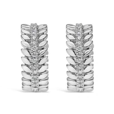 Haus Of Brilliance 14k 0.27 Ct. Tw. Lab-grown Diamond Hoop Earrings In Metallic