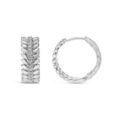 Haus Of Brilliance 14k 0.27 Ct. Tw. Lab-grown Diamond Hoop Earrings In Metallic