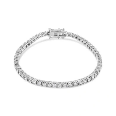 Haus Of Brilliance 14k White Gold 2.0 Ctw Miracle Set Lab Grown Diamond Illusion  Tennis Bracelet In White