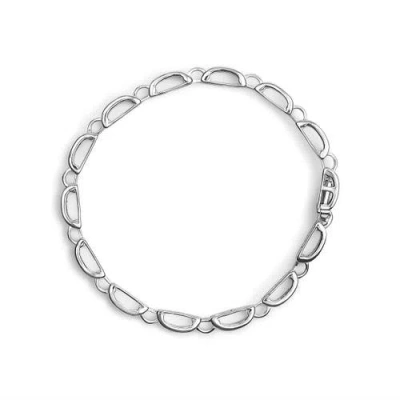 Haus Of Brilliance 14k White Gold 1.00 Cttw Princess-cut Diamond Link Bracelet In Metallic