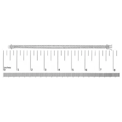 Haus Of Brilliance 18k White Gold 5 3/5 Cttw Natural Diamond Double Row Link Tennis Bracelet In Metallic