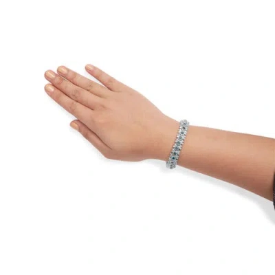 Haus Of Brilliance 14k White Gold 10.0 Cttw Blue And White Diamond Vintage-inspired Floral Cluster L