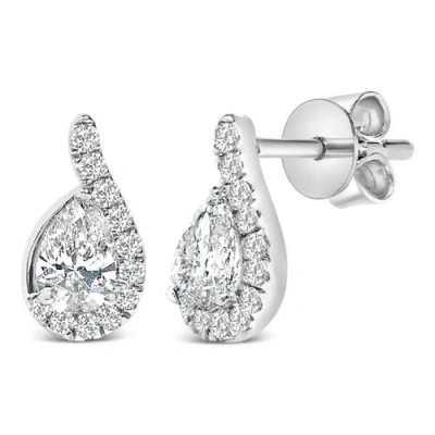 Haus Of Brilliance 14k 0.65 Ct. Tw. Lab-grown Diamond Stud Earrings In White