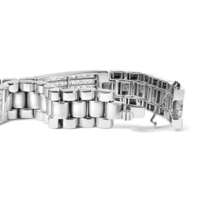 Haus Of Brilliance Princess Diamond Tennis Bracelet In Metallic