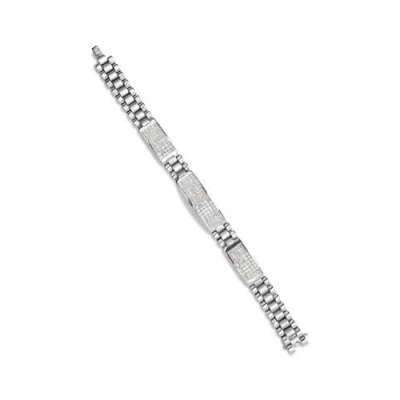 Haus Of Brilliance Princess Diamond Tennis Bracelet In Metallic