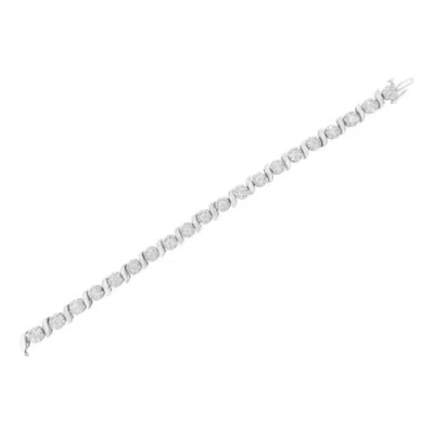 Haus Of Brilliance 14k 5.23 Ct. Tw. Diamond Link Bracelet In Metallic