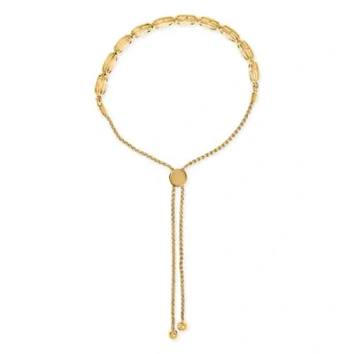 Haus Of Brilliance 14k Yellow Gold Plated .925 Sterling 5/8 Cttw Diamond Composite Cushion Frame 4"-10" Adjustable Bolo In Gold