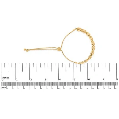 Haus Of Brilliance 14k Yellow Gold Plated .925 Sterling 5/8 Cttw Diamond Composite Cushion Frame 4"-10" Adjustable Bolo In Gold