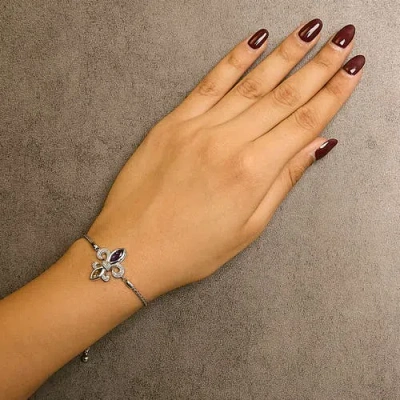 Haus Of Brilliance Sterling Silver Amethyst In White