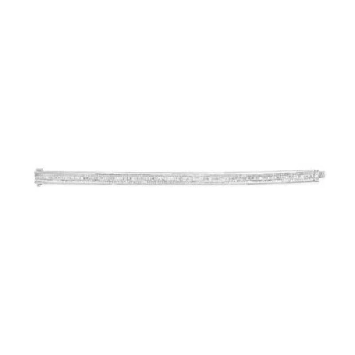 Haus Of Brilliance 14k 7.87 Ct. Tw. Diamond Link Bracelet In Metallic