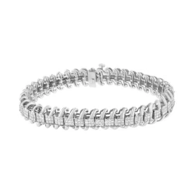 Haus Of Brilliance 14k 5.00 Ct. Tw. Diamond Tennis Bracelet In Metallic
