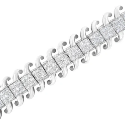 Haus Of Brilliance 14k 5.00 Ct. Tw. Diamond Tennis Bracelet In Metallic