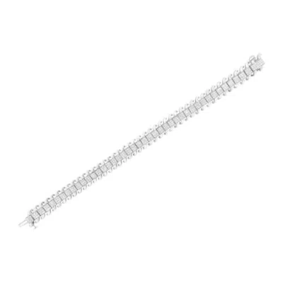 Haus Of Brilliance 14k 5.00 Ct. Tw. Diamond Tennis Bracelet In Metallic