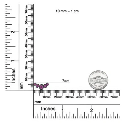 Haus Of Brilliance 18k Rose Gold 3/4 Cttw Pave Diamonds & Graduated Red Ruby Gemstone Curved Bar Choker Necklace (g-h C In Gold