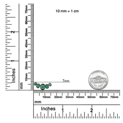 Haus Of Brilliance 18k Gold 3/4 Ctw Diamonds & Tsavorite Curved Bar Choker Necklace In Green