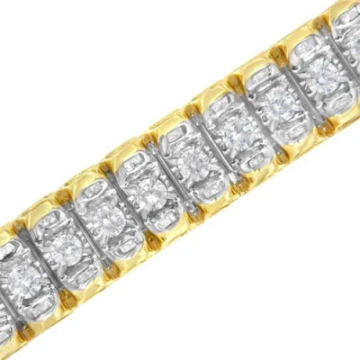 Haus Of Brilliance 14k Gold 5.0 Cttw Diamond Reflective Tennis Bracelet