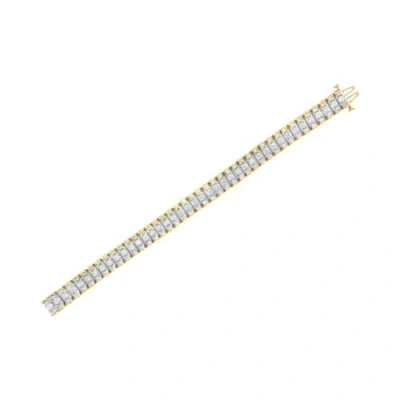 Haus Of Brilliance 14k Gold 5.0 Cttw Diamond Reflective Tennis Bracelet