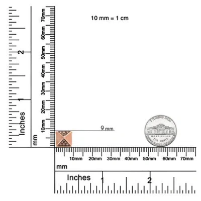 Haus Of Brilliance 14k Rose Gold 1/4 Cttw Brown Diamond Matte Finished Pyramid Pendant Necklace In Gold