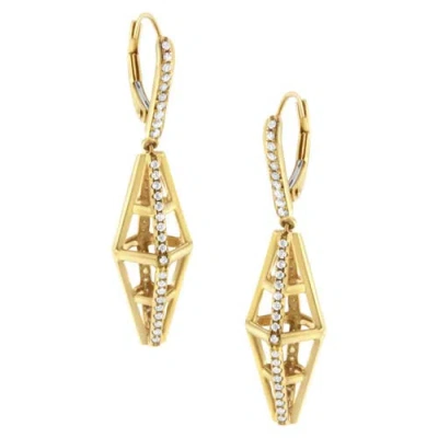 Haus Of Brilliance 14k Yellow Gold 5/8 Cttw Diamond Geometrical Pillar Drop And Dangle Earrings (g-h In Gold