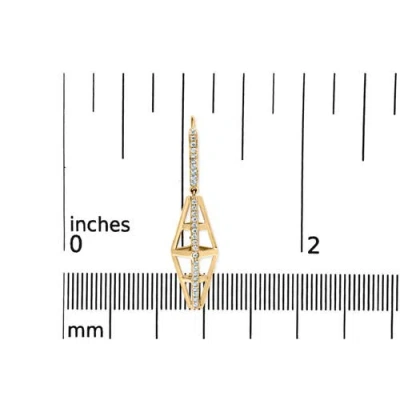 Haus Of Brilliance 14k Yellow Gold 5/8 Cttw Diamond Geometrical Pillar Drop And Dangle Earrings (g-h In Gold