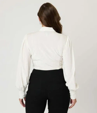 Unique Vintage Long Sleeve Neck Tie Gwen Blouse