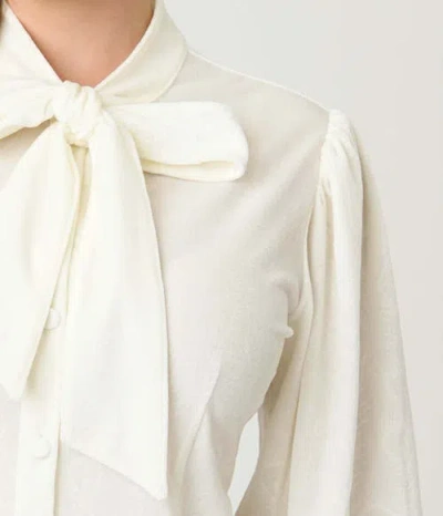 Unique Vintage Long Sleeve Neck Tie Gwen Blouse