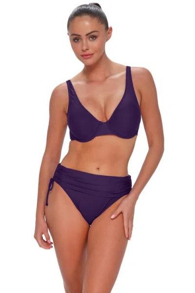 Sunsets Ally Underwire Bikini Swimsuit Top In Purple