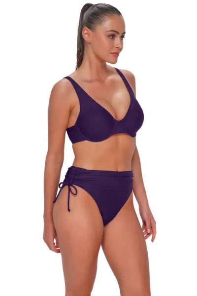 Sunsets Ally Underwire Bikini Swimsuit Top In Purple