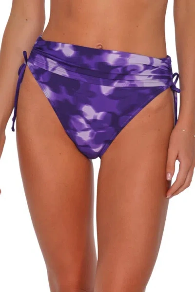 Sunsets Darci High Waist Bikini Swim Bottoms In Blue
