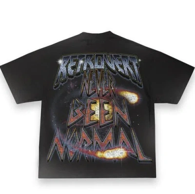 Retrovert Vert Smiley Tee In Black