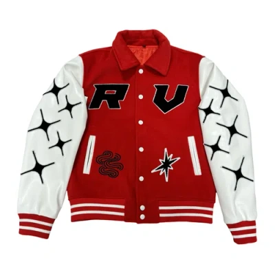 Retrovert Rebirth Varsity Jacket In Red